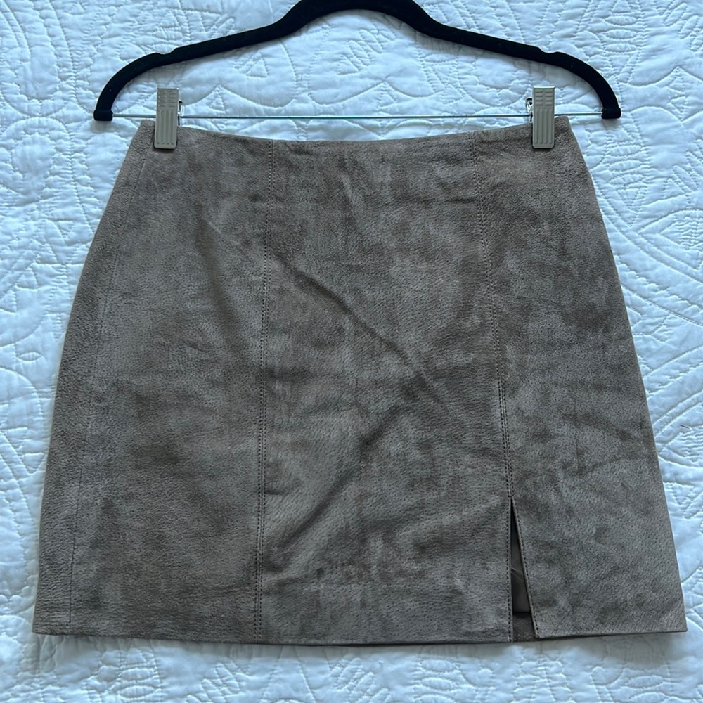 BLANKNYC Suede Miniskirt